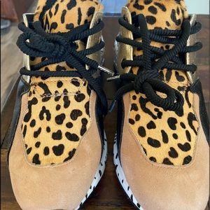 Steve Madden Animal Print Platform Sneakers